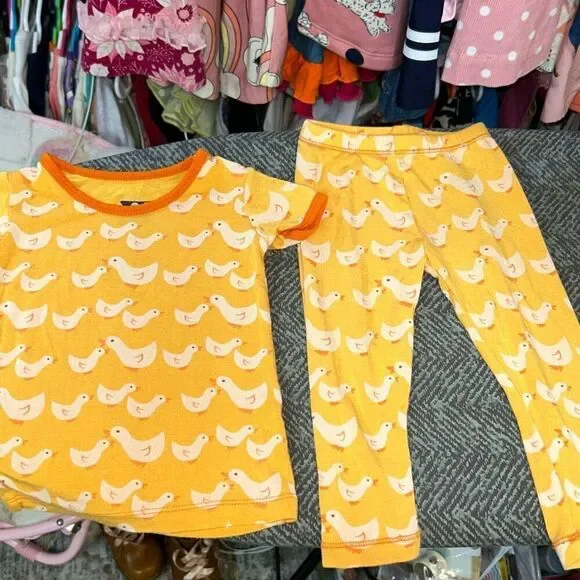 Kickee pants duck pajama set 6/12