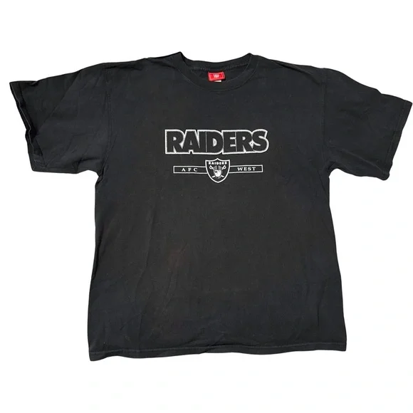 Nike Las Vegas Oakland Raiders T-Shirt XL‎ Black Vintage NFL Officially Licensed