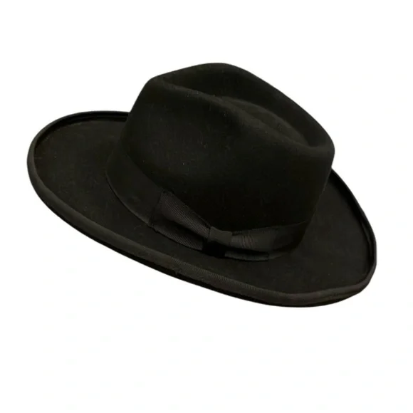 LACK OF COLOR NWOT Pierre Wool Felt Fedora - Unisex - Black - Medium 57CM
