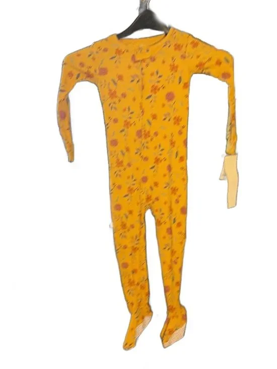 NWT Carter's Pumpkin Floral Footie Pajamas