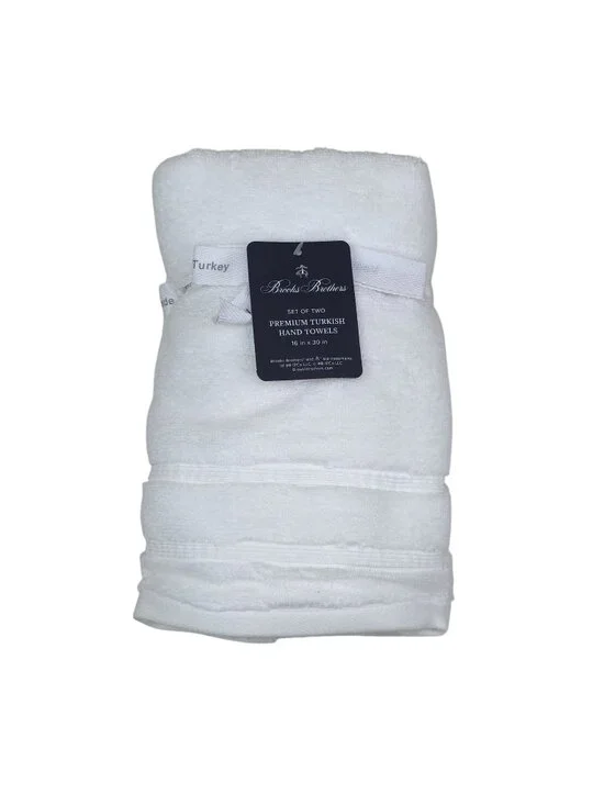 Brooks Brothers Set Of Two Premium Turkish Hand Towels 16