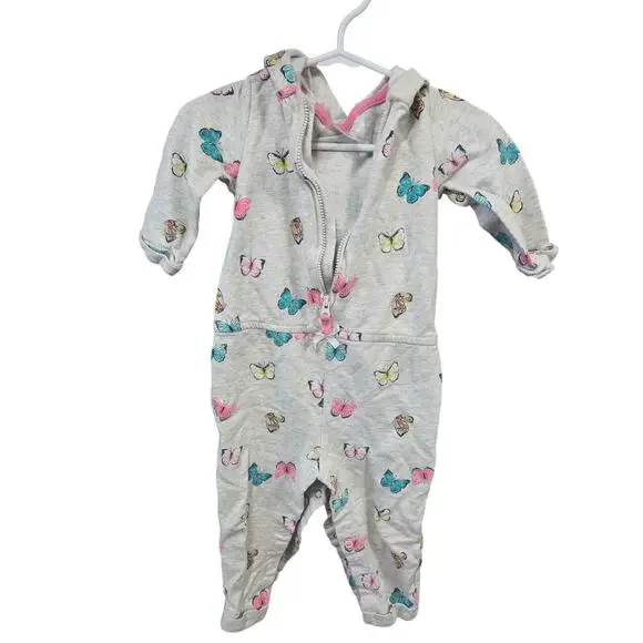 Butterfly Hooded Jumpsuit - Carter's - 18mo