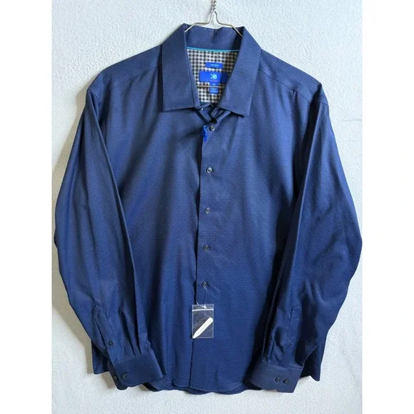 Egara Button Up Men's XL Dobby Non Iron‎ Long Sleeve Dress Shirt NWT