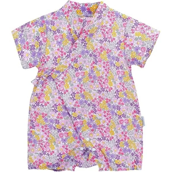 PAUBOLI Baby Kimono Romper Japanese‎ Sakura Cotton Infant Comfy 6-12 months
