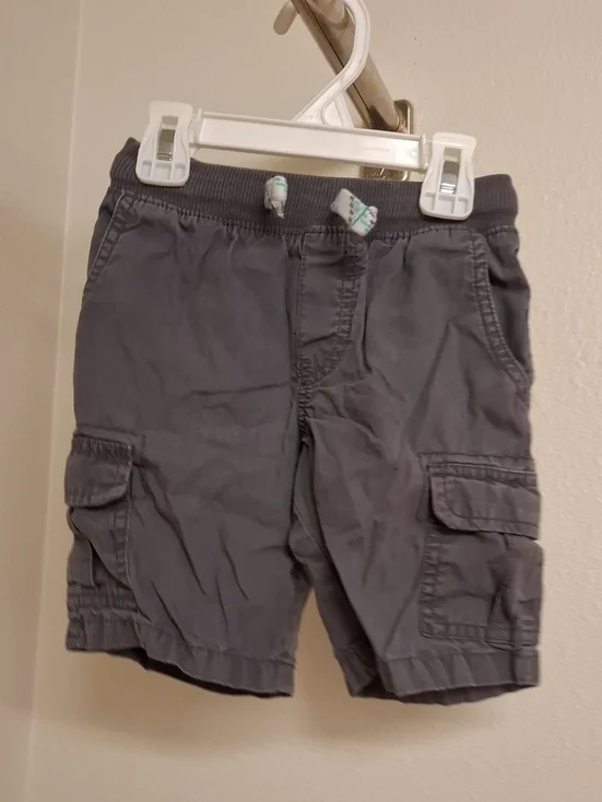 Carter's Dark Gray Cargo Shorts with Drawstring