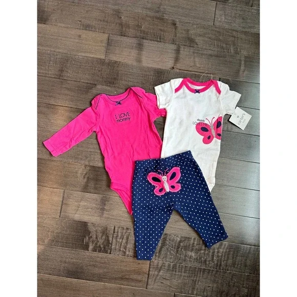 Carters Girls 3 pcs Set Size 3 Months‎