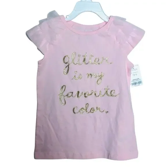 Carter's Kids Girls Graphic Shirt Sz 4/5