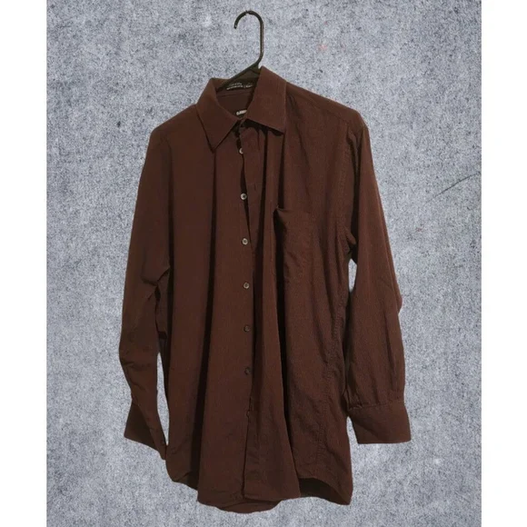 Claiborne Maroon Dress shirt