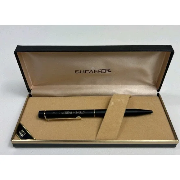Vintage Rare Sheaffer Pen With Original Box Engraved Steven Roberts