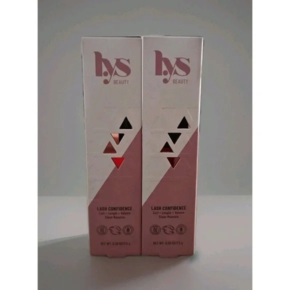 2X LYS Beauty Lash Confidence Curl + Length + Volume INFLUENTIAL Black 0.26 Oz