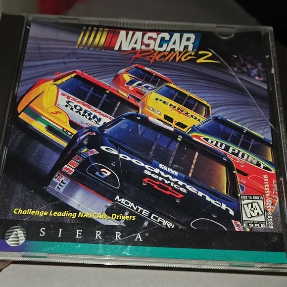 NASCAR RACING 2 (PC CD ROM, 1996) PC Sierra Computer Jewel Case Game