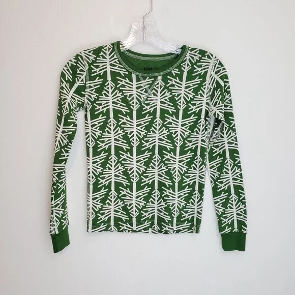 Pact Birch Tree 100% organic cotton kids holiday pajama set