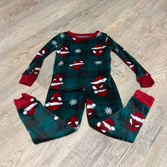 Marvel Spider-Man Kids Pajama Set - Red and Green