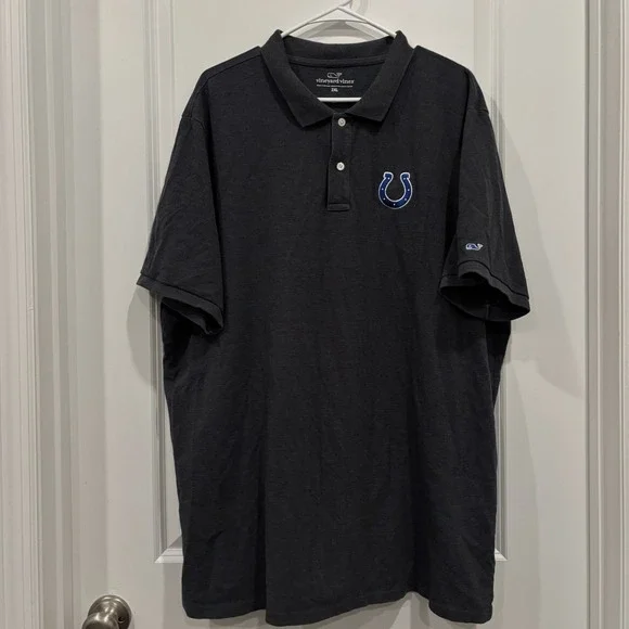 Vineyard Vines Indianapolis Colts Polo Mens XXL 2X Gray
