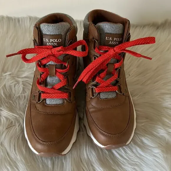 US Polo Assn. | Camel Colored Boots Size 8.5