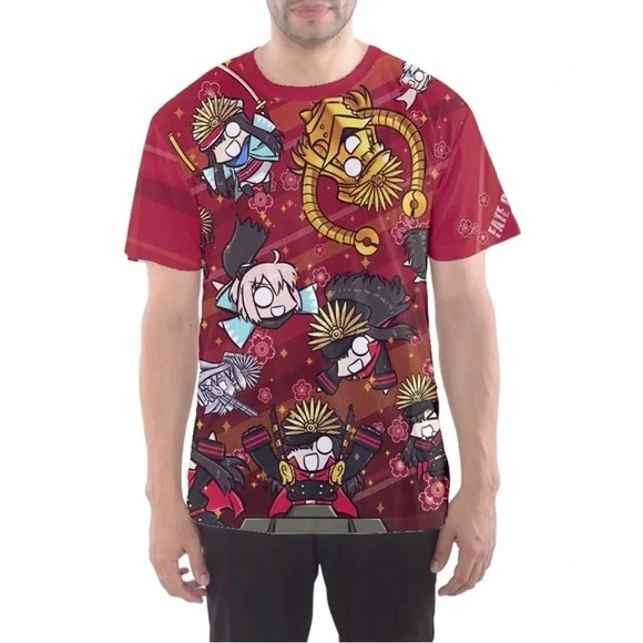 Con Con FATE GRAND ORDER OKITA & NOBUNAGA‎ Sublimation Shirt Men’s Size Small