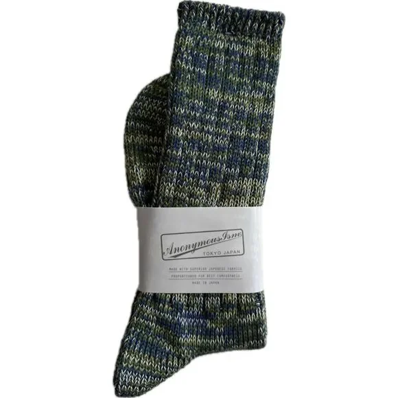 Anonymous ISM Socks Crew Made in Japan Cashmere Blend One Size Fits Most