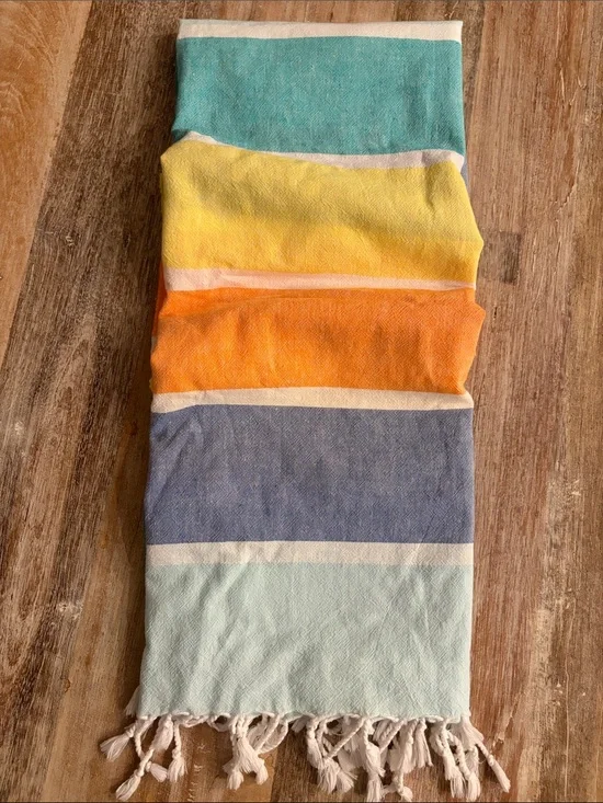 Pokoloko Poko Multipurpose Towel Turkish Cotton Fringe Scarf Blanket Throw Wrap