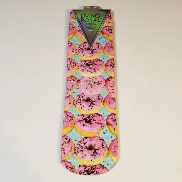 New Living Royal Donut Crew Socks