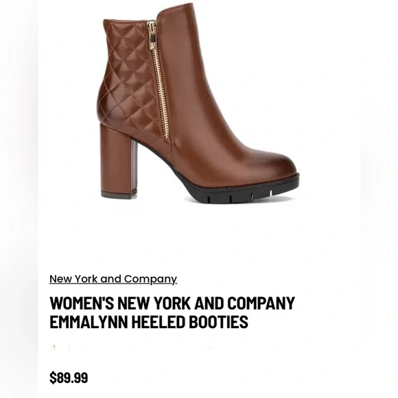 🥃🔥NEW YORK & COMPANY EMMALYNN NEW YORK AND COMPANY EMMALYNN HEELED BOOTIES