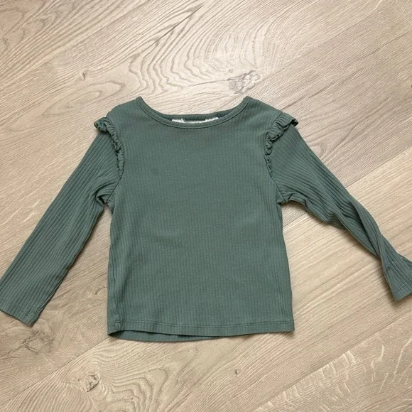 H&M Flounced Long Sleeve Tee