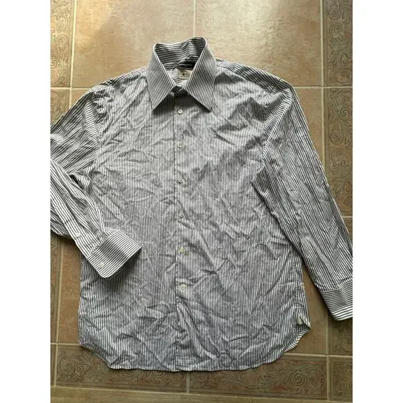 John Varvatos Star U.S.A Men's‎ size 16 - plaid  Long Sleeve striped