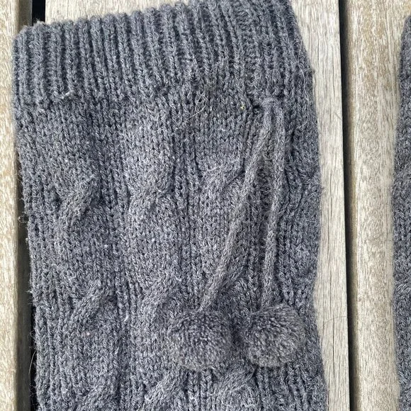 Women's Grey Cozy and Stylish Leg Warmers - perfect with fashion boots!