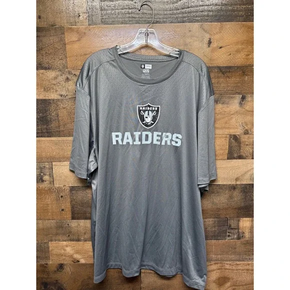 NFL Las Vegas Raiders Team Apparel Mens 3XL Gray 