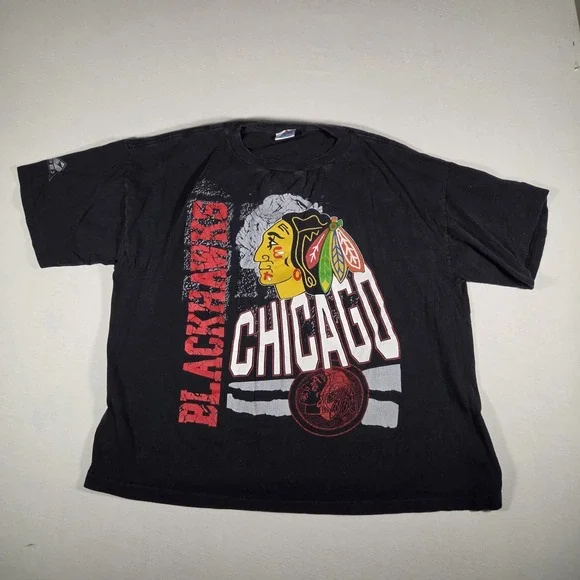 Vintage Chicago Blackhawks Shirt Apex One Mens‎ Size XL