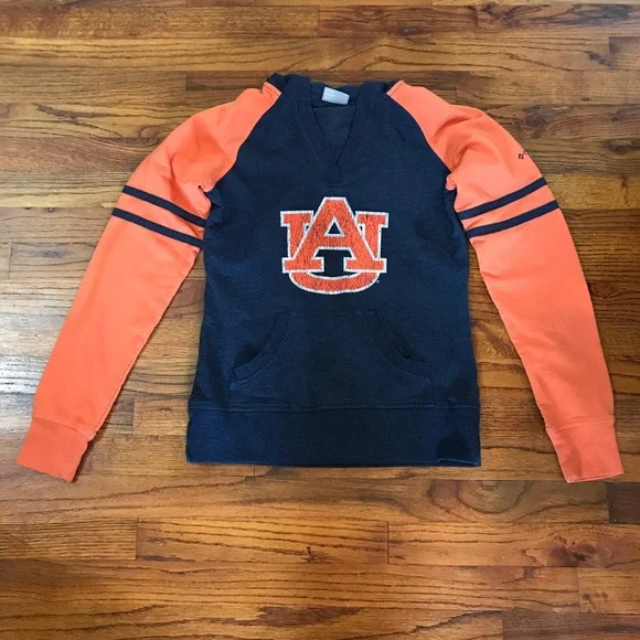 Columbia Auburn Pullover Hoodie Hooded Sweatshirt Shirt Size Youth Medium Unisex