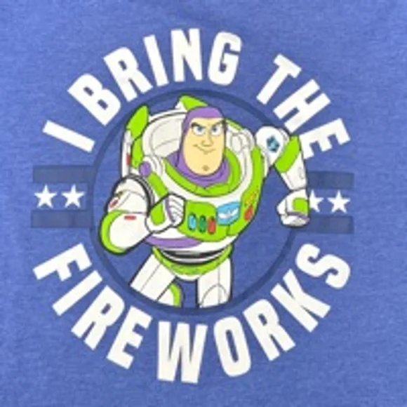 DISNEY BUZZ LIGHTYEAR T-shirt, Size M, Blue
