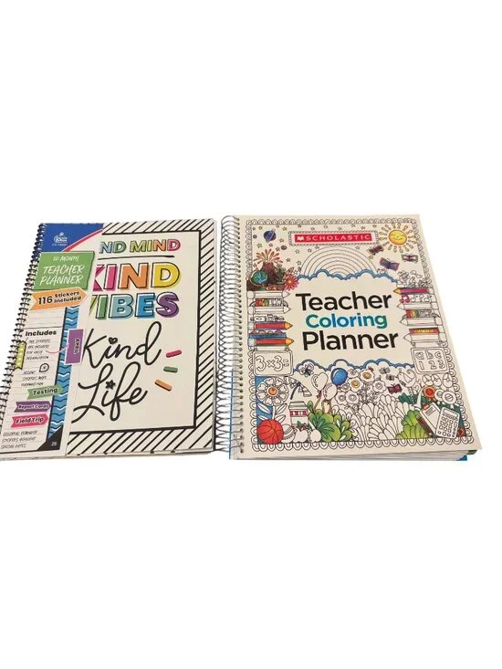 Set of 2 new teacher undated planners 