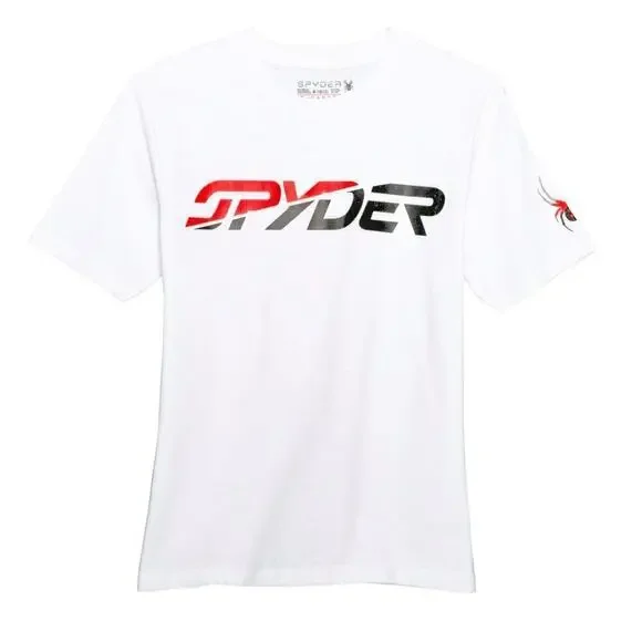 New Spyder Big Boy's (8-20) Logo Graphic Print Tee Soft Cotton Youth T-Shirt