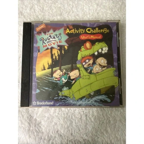 The Rugrats Movie Activity Challenge PC CD ROM Game Computer WIN 1998 Vtg Nick