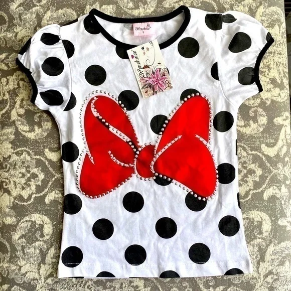 NWT Minnie Girls Tee Shirt Small Wenchoice