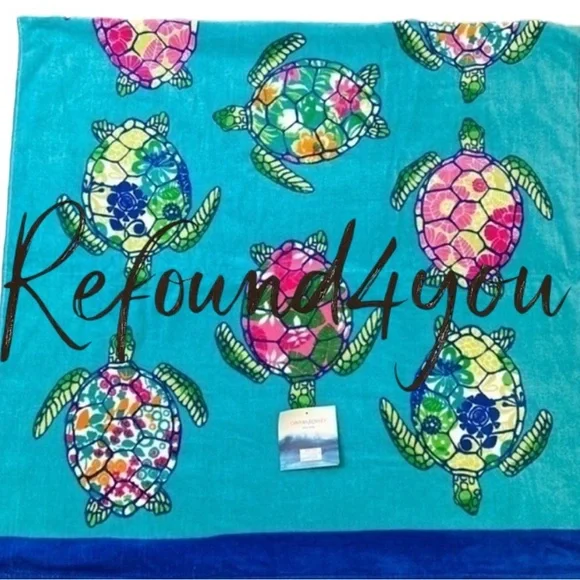 Cynthia Rowley - ‘Sea Turtle’s’ Beach Towel. 36” x 70” NWT. Firm! Last one!
