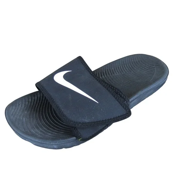 Nike Slide‎  Girl Y 5 Medium Sandal Black Synthetic Hook & Loop