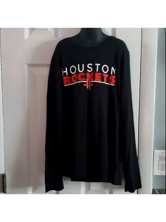 Boys Houston Rockets Long Sleeve Shirt Size 10 12