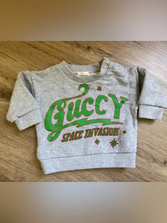 Guccy Space Invasion Grey baby Sweatshirt