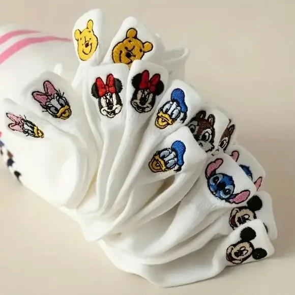 Mickey Mouse & Friends Socks 5 Pair Ankle Socks