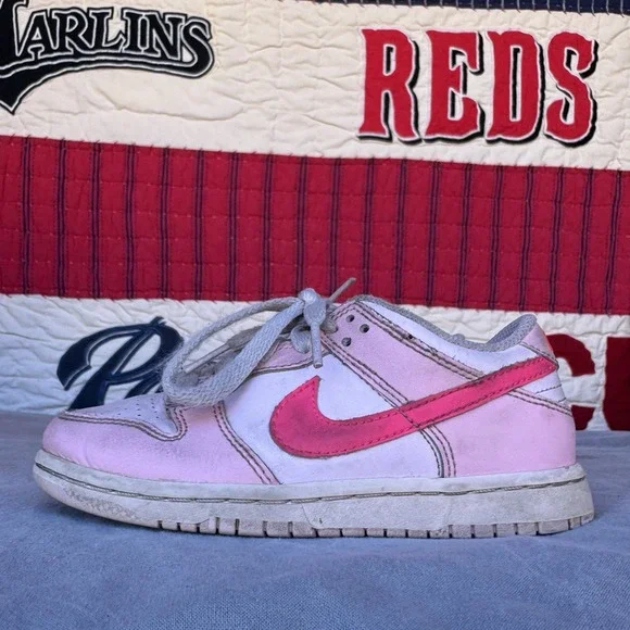 Size 12c - Nike Dunk Low Triple Pink Preschool Girls DH9756-600‎