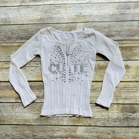 Girls cute long sleeve t! Size 8