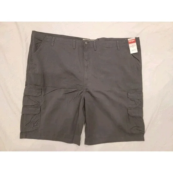 Wrangler Authentics Mens Cargo Shorts Size‎ 54 Gray ZM6BSAH Multi Pocket NWT