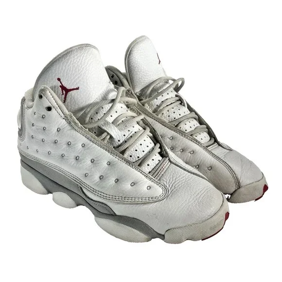 Nike Air Jordan 13 Retro Kids 4.5Y Wolf White & Grey Sneakers DJ3003-160