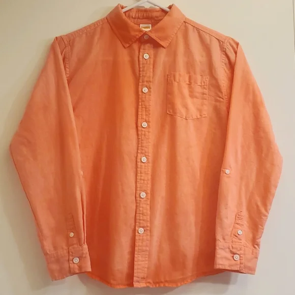 Long sleeve linen button down shirt (large)