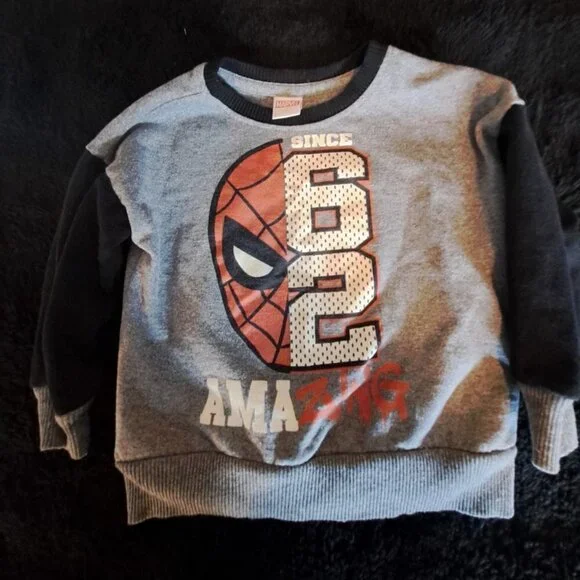 Toddler Marvel Spiderman Sweatshirt Size 3T