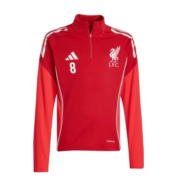 ADIDAS • Tiro 25 Competition Red Warmup Jacket Soccer Workout Top