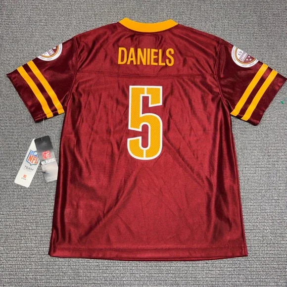 NFL Team Apparel Washington Commanders Jayden Daniels 5 Youth Jersey L 12/14 NEW