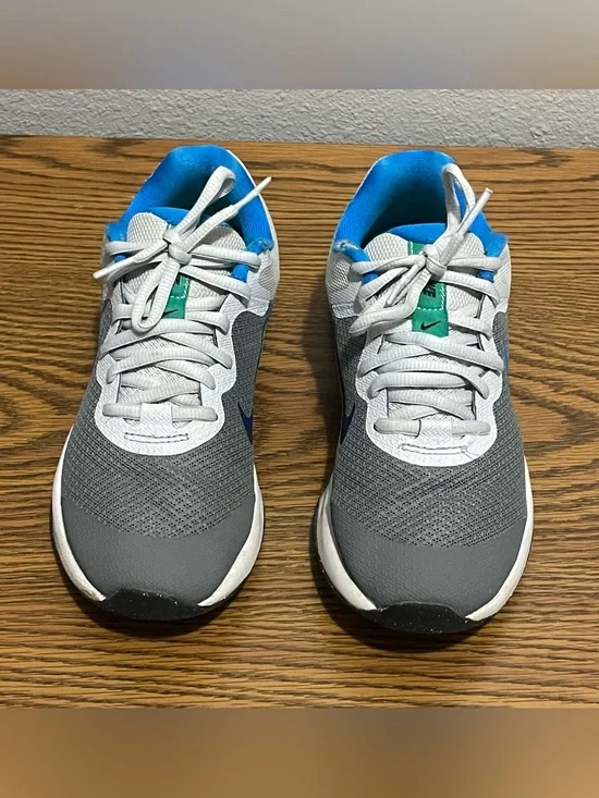 Nike Gray and Blue Sneakers