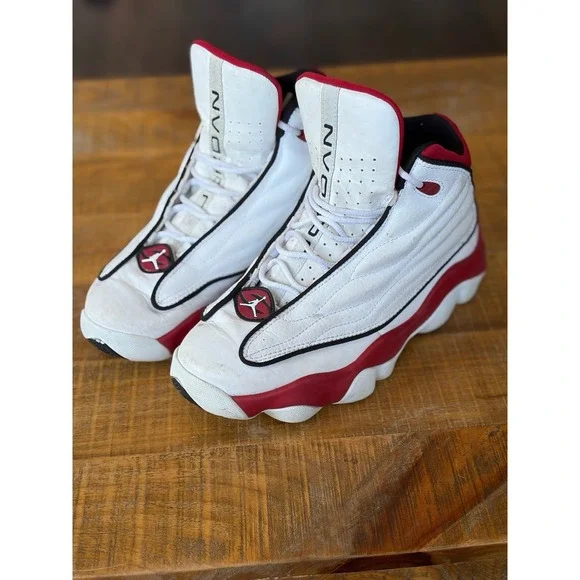 NIKE JORDAN Kid's Pro Strong GS White/Black/Gym Red DC7911-101 Size 6Y